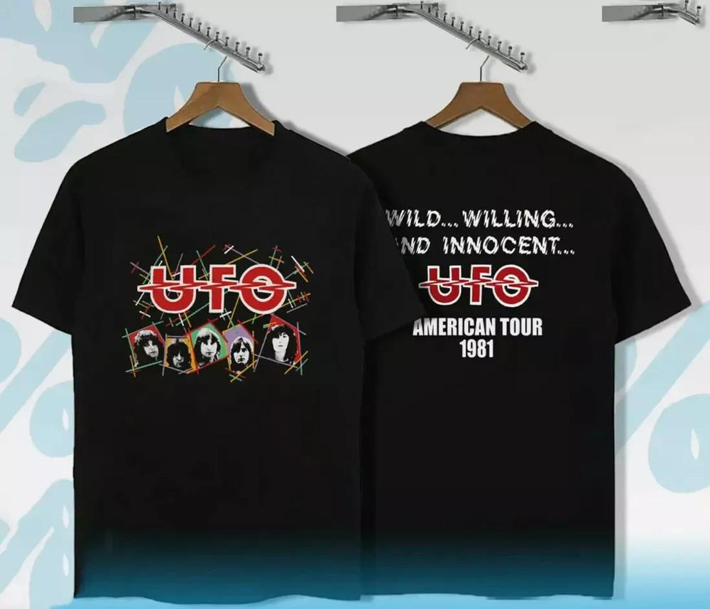 

UFO band 1981 AMERICAN Tour Double Sided T Shirt Full Size S-5XL Unisex T-Shirt M
