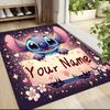 Custom Name Cosmic Angel Stitch Carpet Rug Customizable Soft Washable Anti-Slip Home Living Room Sofa Mats Personalized Rug. 0909367