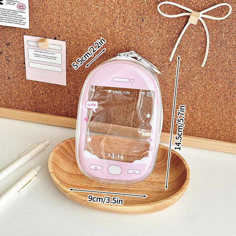

Clear Storage Bag Dollhouse Storage Bag with Zipper Hanging Keychain for Bag Gift Bag Packaging Pouch Doll Organizer Bags