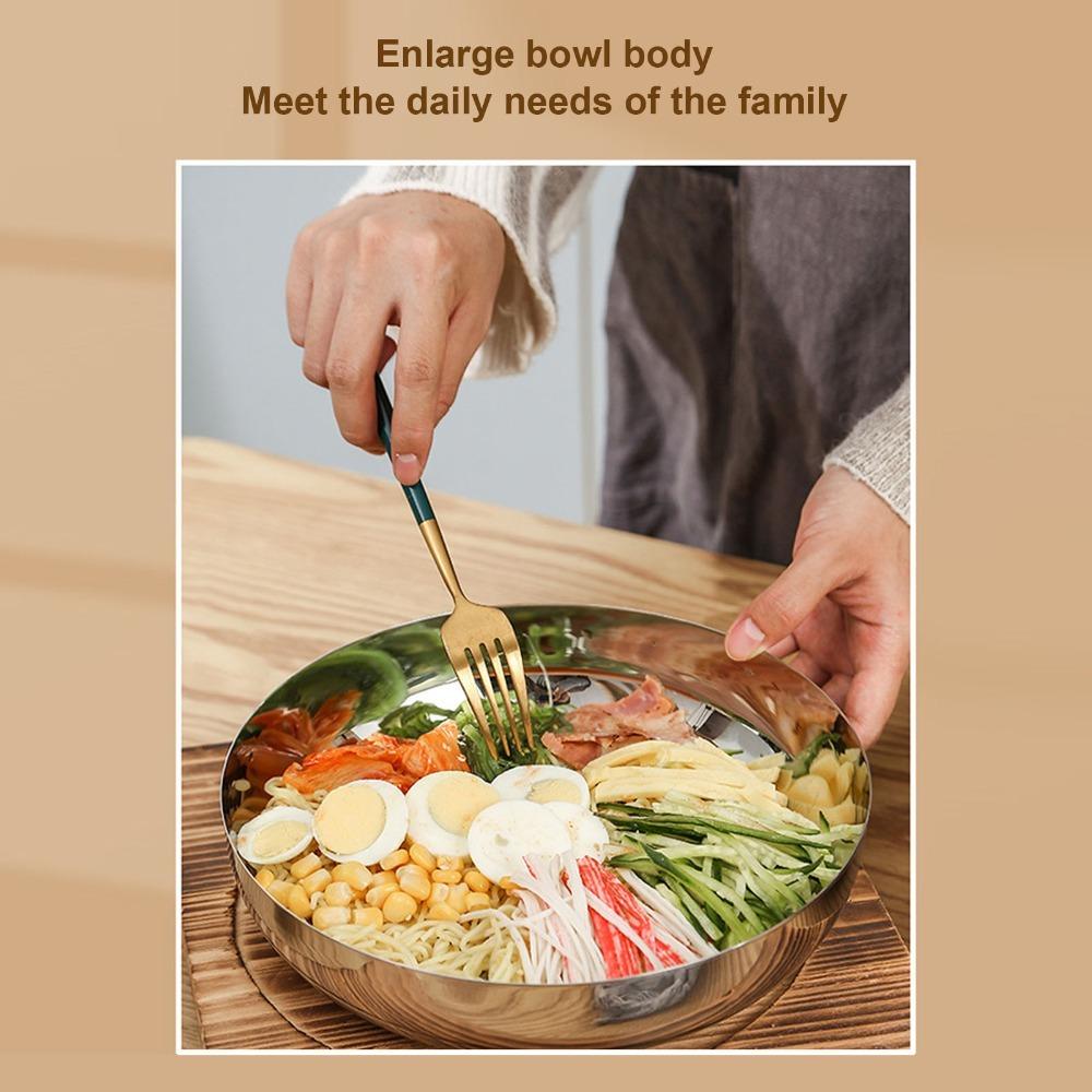 Rustless Steel Mixing Bowl Deep Basin Salad Bowl Multi Purpose Serving Bowl  Food Storage