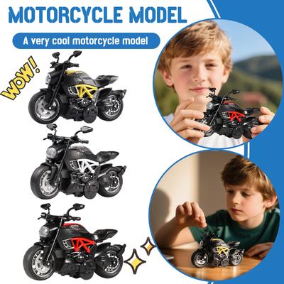 Q Version Motorcycle Helmet Motorcycle Exquisite Model Deformable Toy