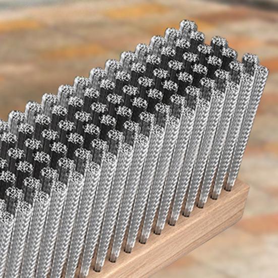 Podlahový kartáč Nerezové štětiny Kartáč na čištění terasových betonových kamenných povrchů Univerzální venkovní drhnoucí kartáč