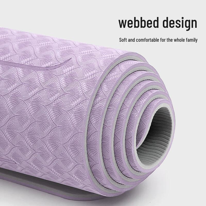 Baizien TPE Yoga Mat with Posture Line