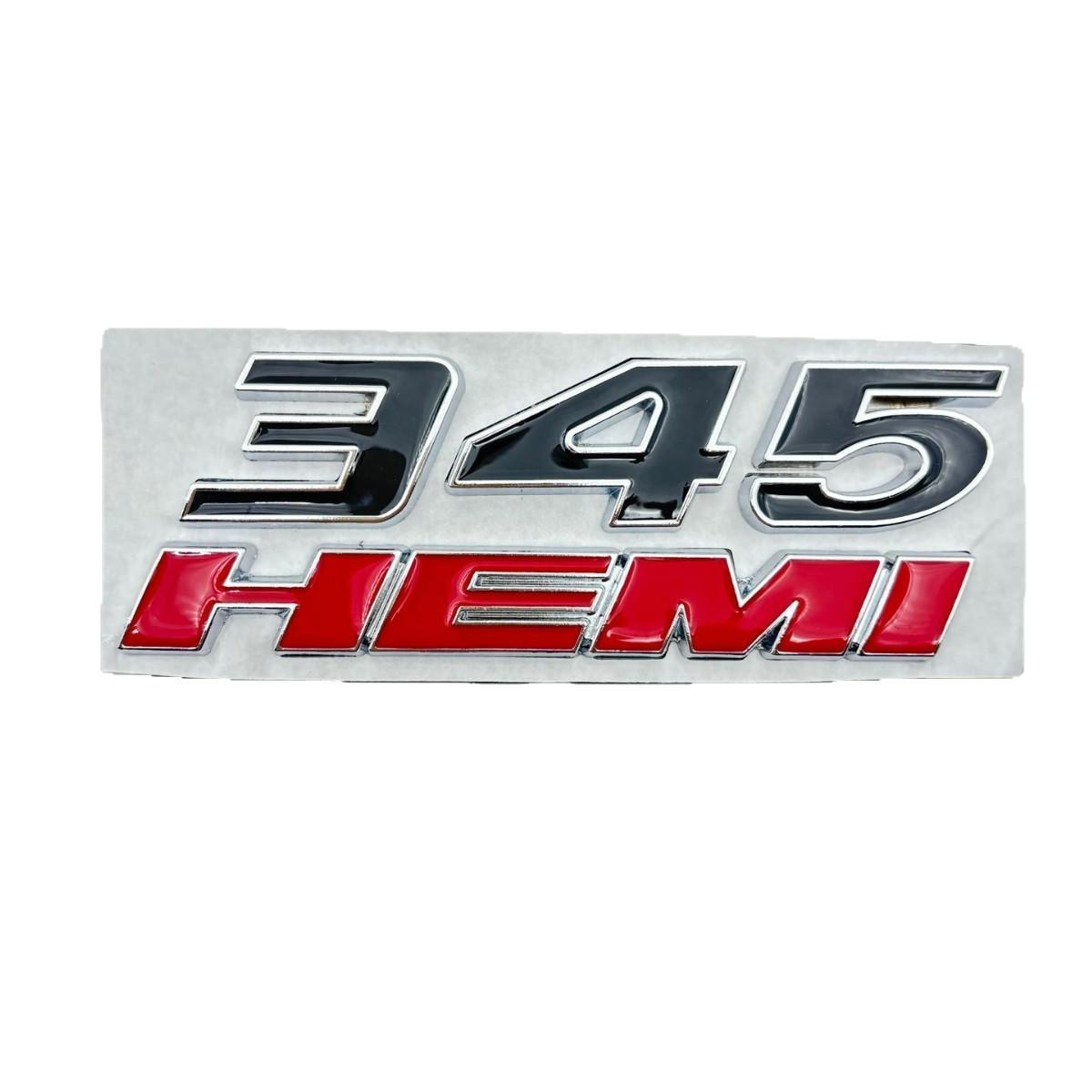 Модифицированная эмблема-наклейка Dodge 345 HEMI для пикапа RAM 1500/2500 - Металлическая наклейка на автомобиль