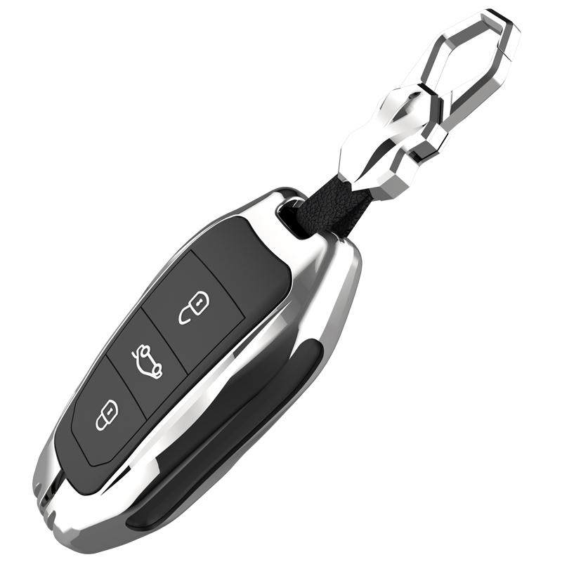 

Zine Alloy Leather Car Key Case Shell Cover For Peugeot 308 408 508 2008 3008 4008 5008 Citroen C4L C6 C3-Xr Picasso Ds3 Ds4 Ds5