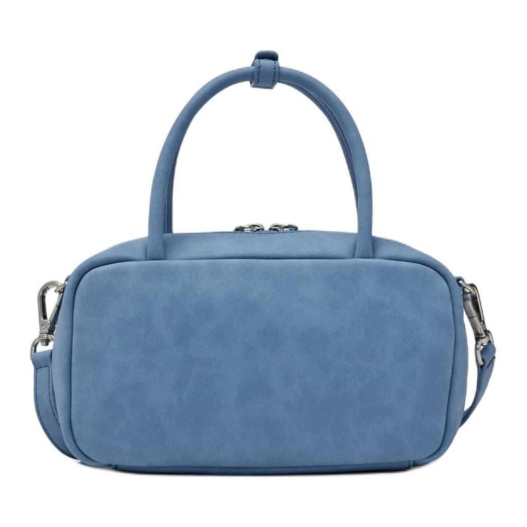 MLB Polyurethane Handbag Women's Blue 3ACRSD16N-07SBS