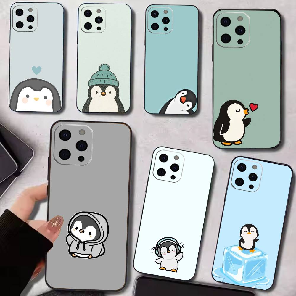 Penguin Kawaii Cute Cartoon Phone Case For iPhone17,16,15,14,13,12,11 Plus,Pro Magnetic with Magsafe Wireless Charging