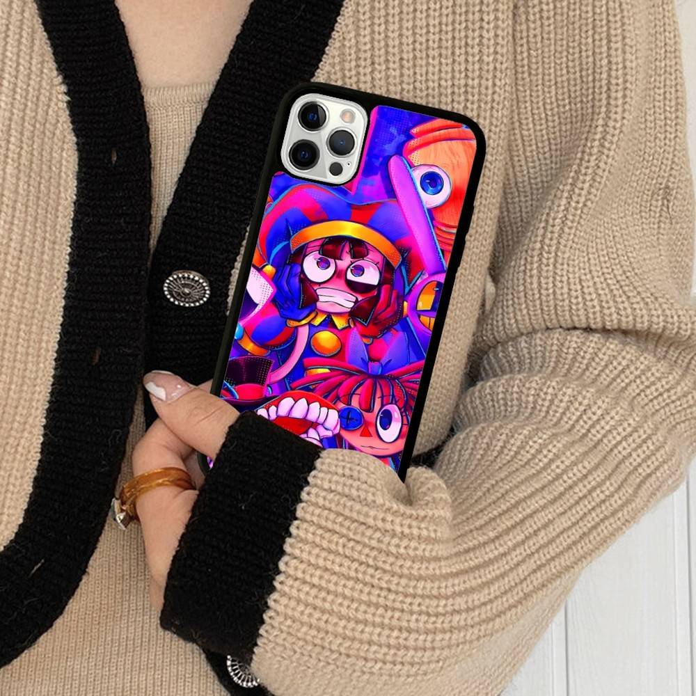 

Funny A-Amazing D-Digital C-Circus PC+TPU Shockproof Protective Phone Case For IPhone17 14 15 16 Pro Max 13 12 11 17 Air iPhone 16