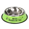 Anti-fall Stainless Steel Dog Bowls Non-slip Cat Puppy Feeder Dog Anti-Gulping Slow Feeder  Home