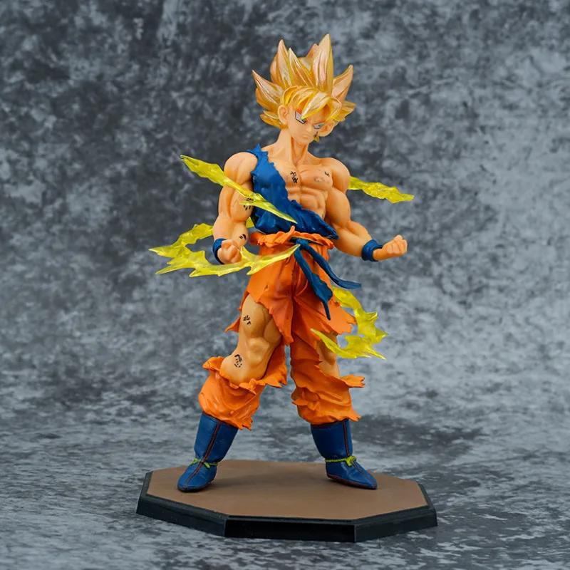 16cm Anime Son Goku Super Saiyan Figure Anime Dragon Ball Goku DBZ Action Figure Model Toys Gift Collectible Figurines Kids