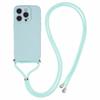 For iPhone 16 Pro Crossbody Case Flexible TPU Fiber Lining Anti-Shock Phone Cover