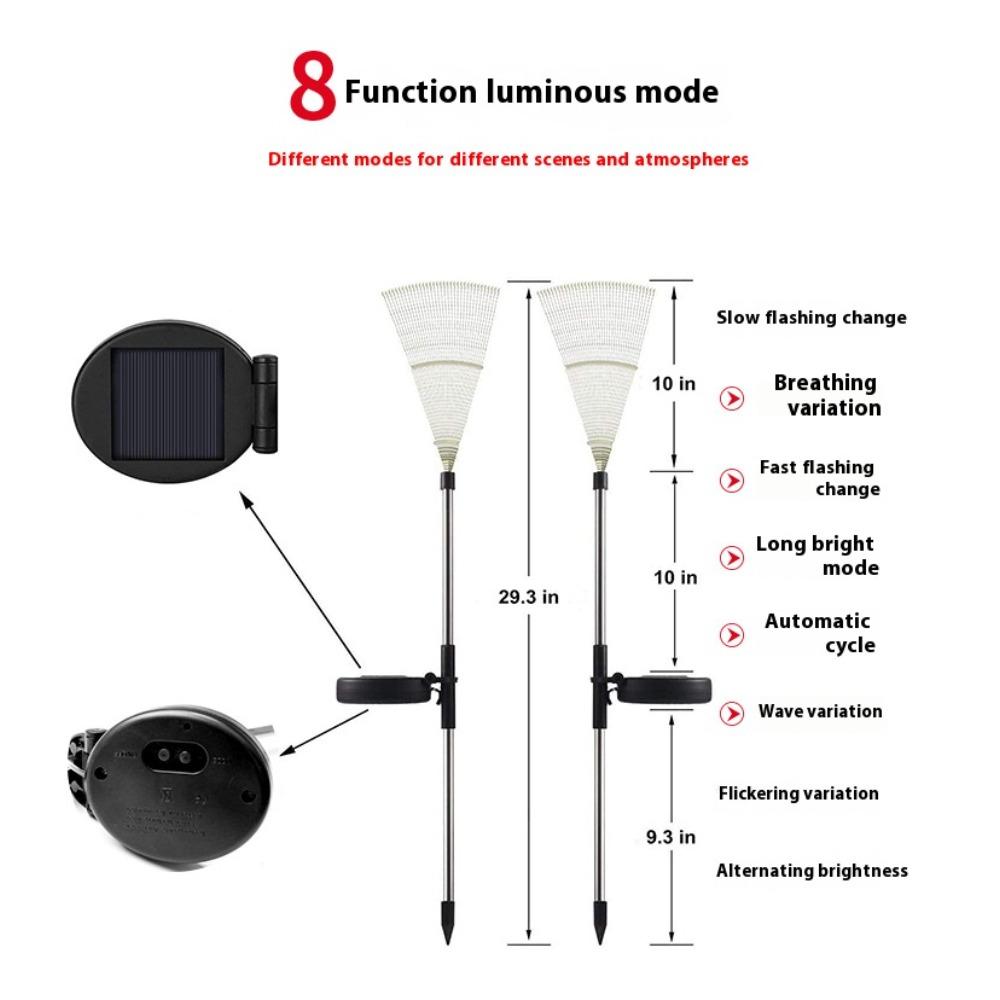 Outdoor 120-420 LED DIY Solar Firework Lights Garden Decoration Fairy Lights Waterproof Dandelion Lawn Lamp for Garden Landscape Lawn Decor