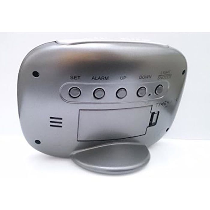 Réveil digital - Calendrier - Température - 12/24 heures - avec lumière bleu