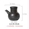 Japanese Cooking Ceramic Oil Bottle Oil Jar Kitchen Oil Pot with Lid Small Soy Sauce Flavor Oil Bottle Vinegar Bottle Household