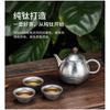 Titanium Tea Pot 380ml Large Capacity Infuser Kettle Home Camping Travel Modern Minimalist Healthy Non-Toxic Brew