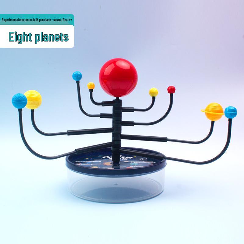 Handmade DIY Solar System Orrery Model: Eight-Planet Educational Kit for Students.