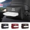 Car Tissue Box Leather Toilet Paper Holder Seat Back Tissue Organizer Bag For Mazda 3 CX5 5 2 323 CX7 MX30 CX30 CX3 CX9 MX5 RX7