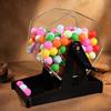 Handkurbel-Acryl-Lotteriemaschine mit leeren Kugeln