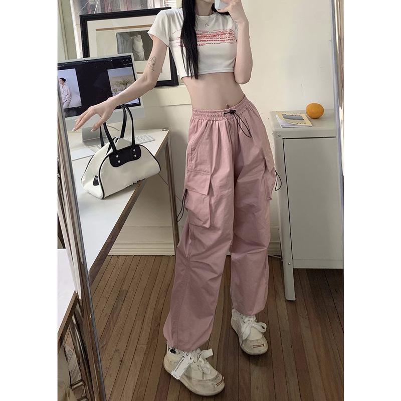 2023 Women's American-Style Wide-Leg Banana Pants for Spring & Autumn - Hip Hop Jazz Dance Casual Overalls
