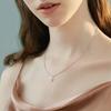 Smyoue 1-4CT Pear Cut Moissanite Pendant Necklace for Women Girls 3 Designs Lab Diamond Wedding Silver 925 Chains Fine Jewelry