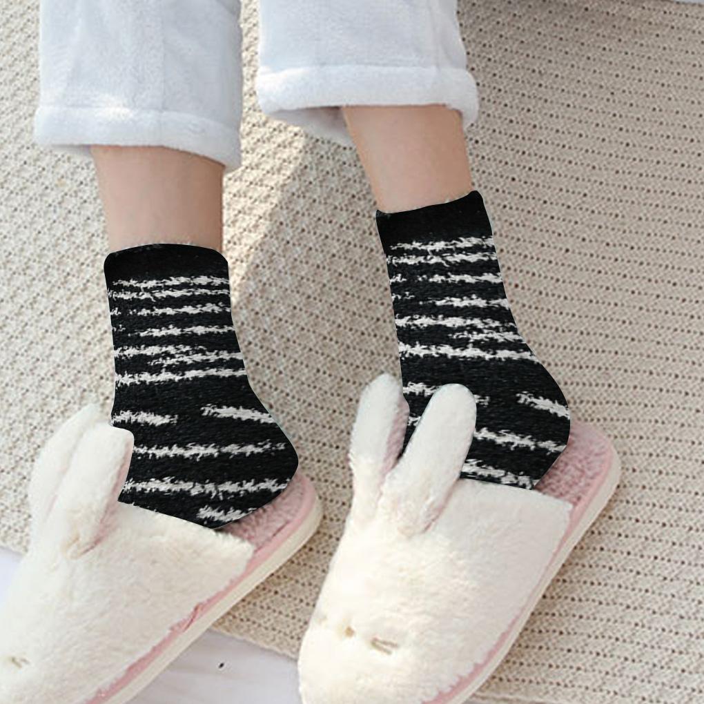 Warm Socks Soft Plush Slipper Sleep Stockings Cartoon Floor Sock for Indoor Autumn Winter