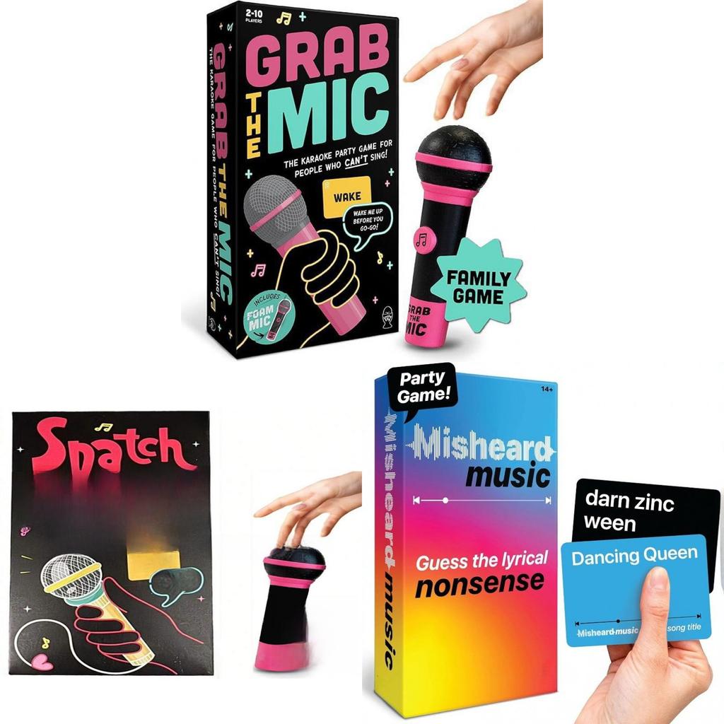 Misheard Music Guess The Lyrical Nonsense Gathering Card Game For Home Family Game Night