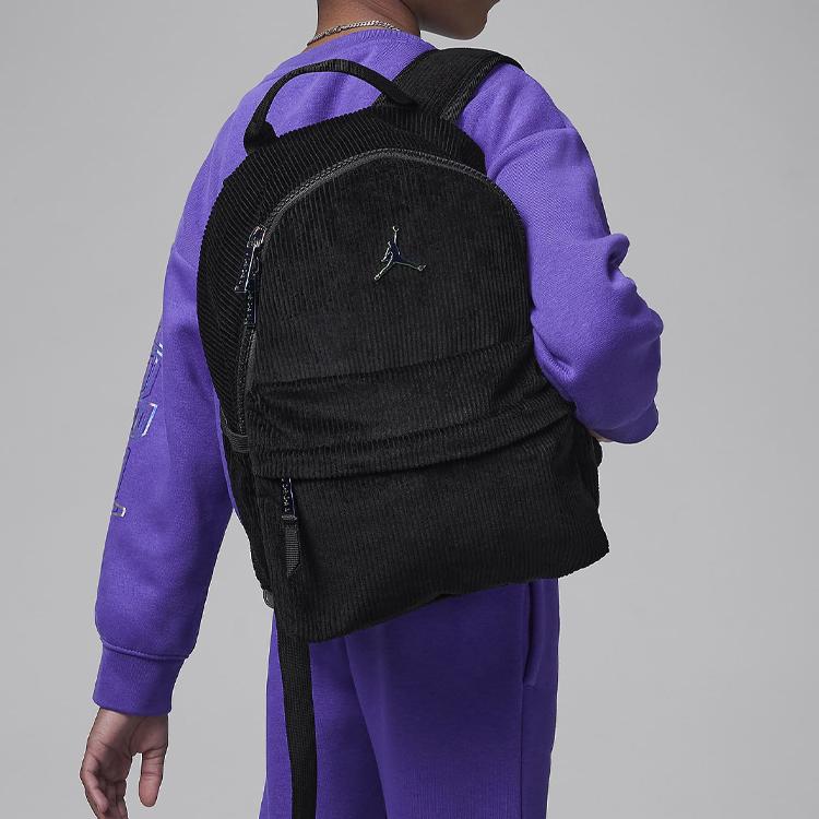 Jordan Sports Casual Zipper Backpack Mini Men Backpack Black FZ1731-010