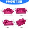 Premium Weiches Flanell Sofa Stil Schmuckschatulle Mit Mehreren Fächern Neu Rose Schmuckaufbewahrung