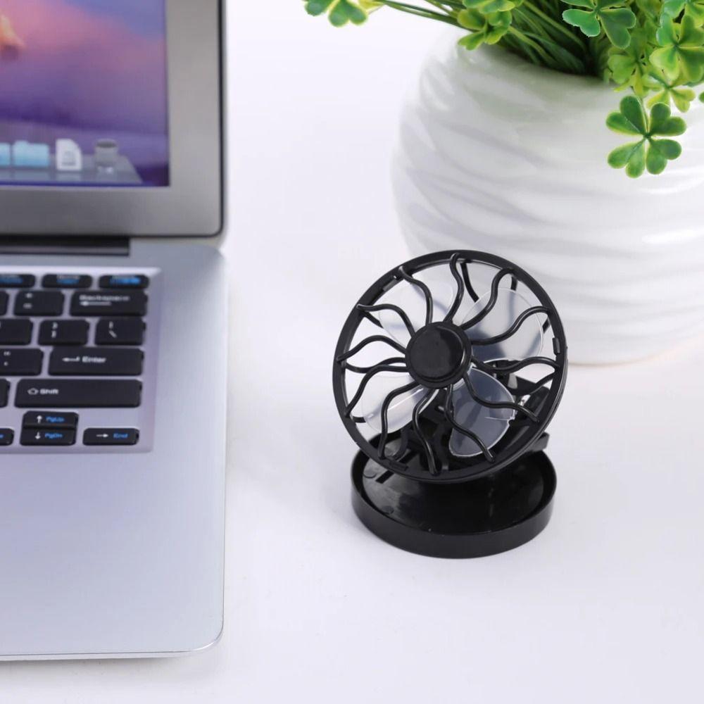 Handsfree Mini Solar Fan Solar Energy Panel Small Air Cooler Flexible Portable Clip Fan  Beach