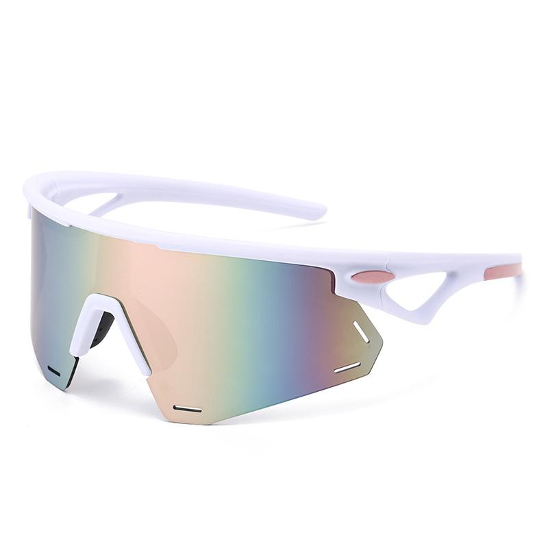 Trend Colorful Men'S And Women'S Outdoor Sports Coating Anti-Ultraviolet Cycling Protective Heat-Proof Sunglasses