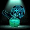Lámpara de Escritorio Nocturna Para Niños Fc Barcelona Fútbol Soccer 16 LED 3D + Mando a Distancia