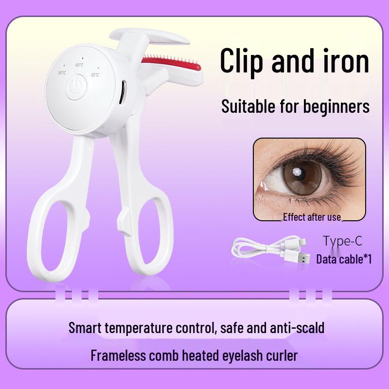 

Безрамочный электрический керлер для ресниц с интеллектуальным контролем температуры, перезаряжаемый для долговечных локонов