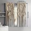 Fake Woven Leaf Print Curtains Christmas Decorations Bedroom Living Room Home Decoration Curtain Polyester Perfect For