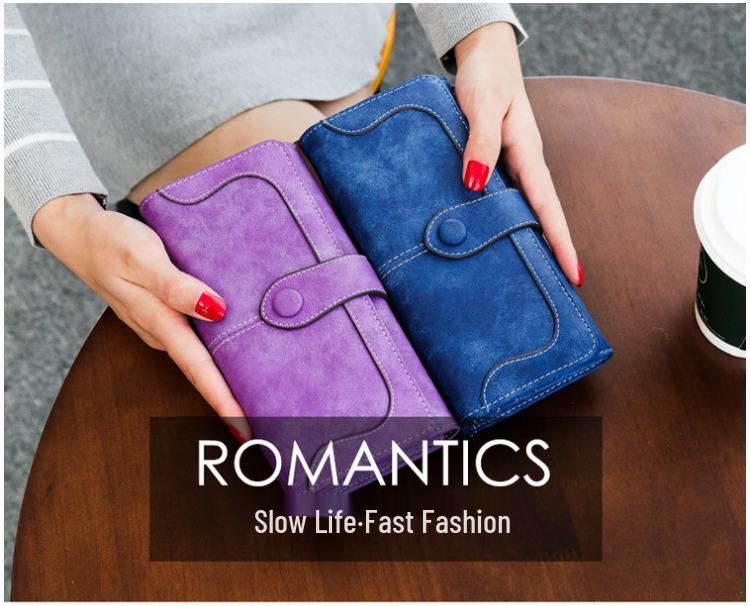 2025 Korean Style Retro Long Zipper Wallet - Women's Frosted Purse & Phone Holder