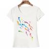 Ameitte Summer Fashion Women Short Sleeve Save The Blue Whale Narwhal Tattoo Print T Shirt