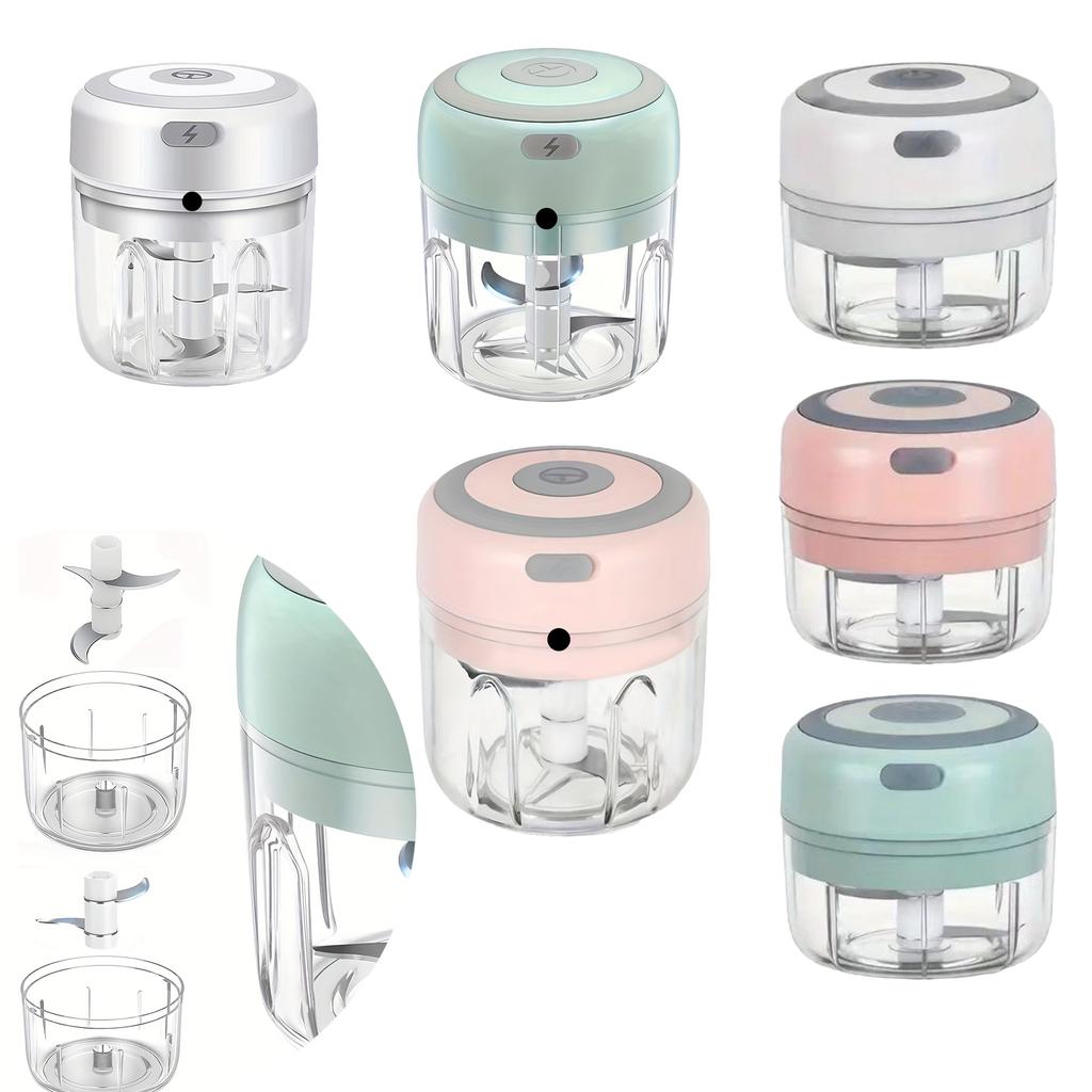 Electric Garlic Masher, Home Garlic Masher, Multi Functional Food Assistant, Meat Grinder, Wireless Garlic Press, Portable