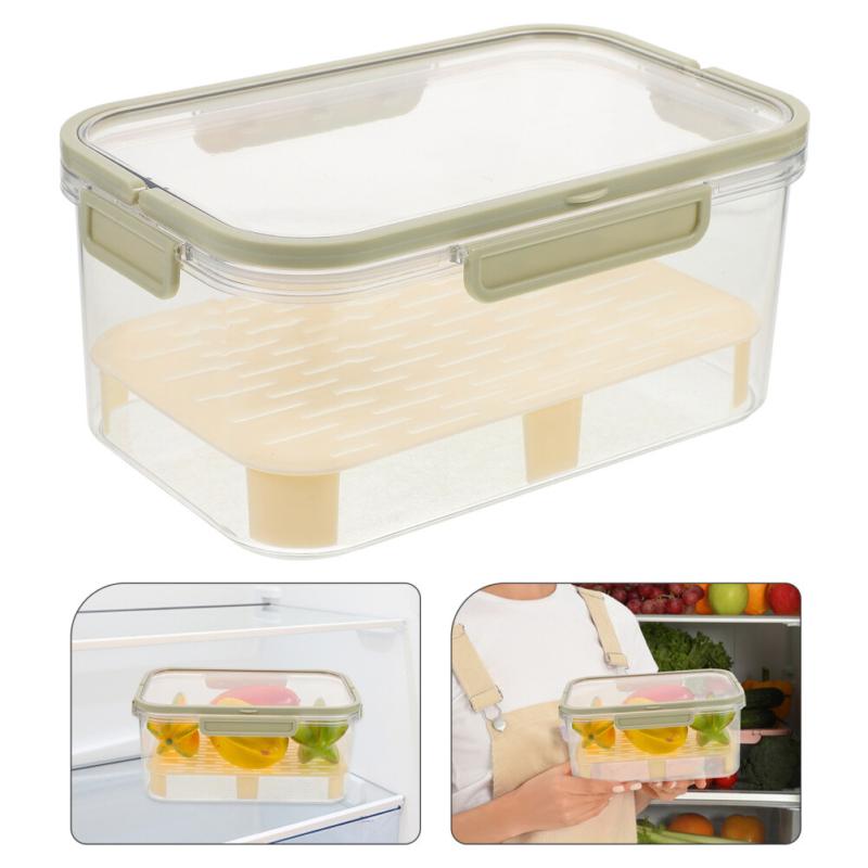 

Герметичный контейнер для хранения продуктов, герметичный контейнер для приготовления пищи, коробка для пельменей 25.00X16.00X11.00CM зелёный