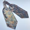 Men Vintage Self Tie Paisley Elegant Ascot Cravat Neck Scarf