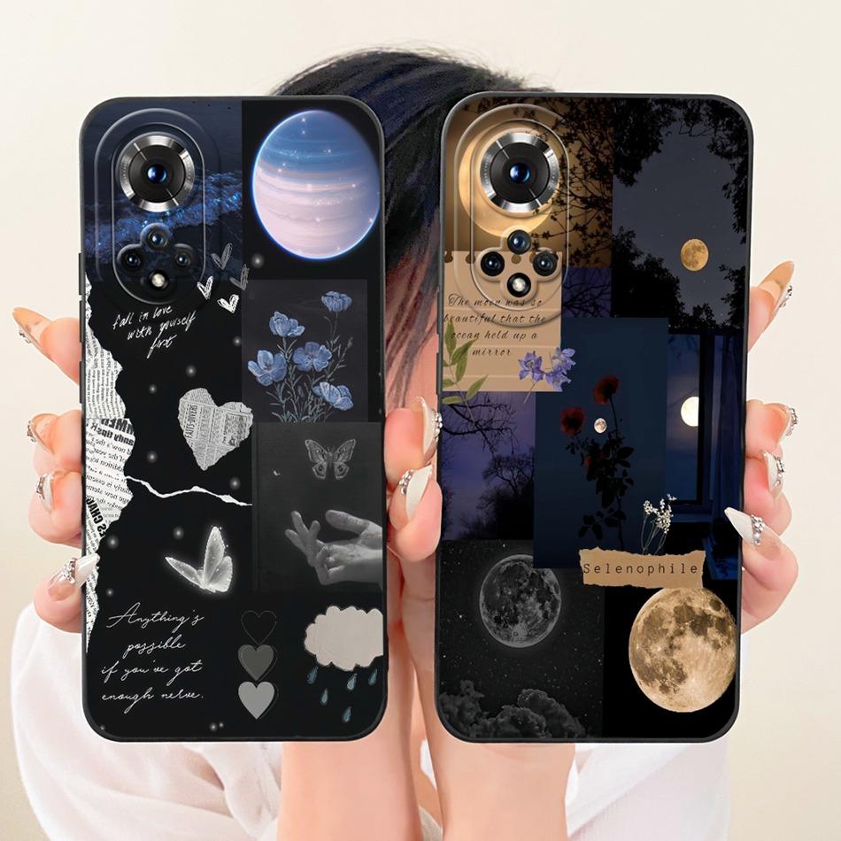 For Honor 50 Pro Honor50 Fashion Dusk Beach Painting Phone Case For Honor 50 50Pro Shockproof Soft Silicone Covers Bumpers