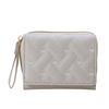 Women's Short Embroidered Love Zero Wallet Zipper Buckle Large Capacity Card Bag Versatile Fashion Simple