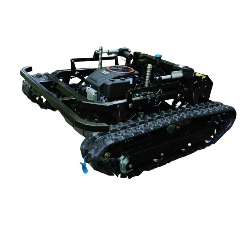 HT800 Black Warrior Self-Propelled Crawler Lawn Mower for Road Slope Weeding In Italy