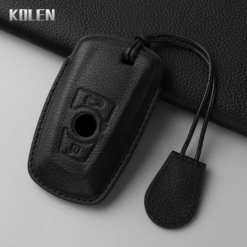 

Leather Car Remote Key Case Cover Shell For Bmw F10 F20 F30 F15 F16 F07 F01 F02 F25 F31 1 3 5 7 Series X1 X3 X4 X5 X6 Protector