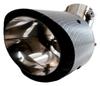 Mukojima Automotive Parts Manufacturing Straight Muffler Cutter for Stainless with Angle Adjustment (MY-44) Downward-Facing Mufflers, Carbon-Look