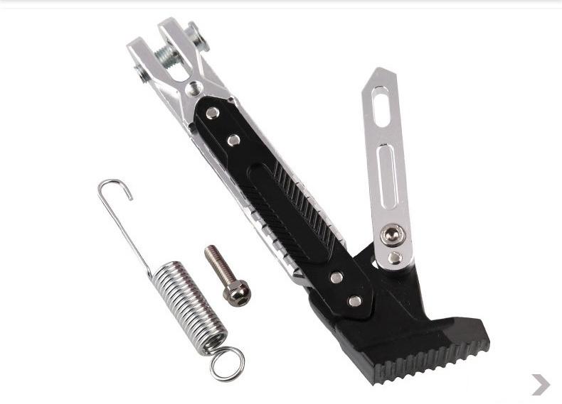 Universal Motorcycle Adjustable Kickstand Foot Brace Parking Leg Foot Side Support Stand