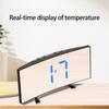 Intelligent Mirror Alarm Clock Quiet Operate Curved LED Screen Temperature Monitor Night lighting USB Battery Power