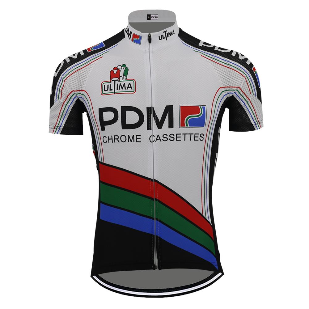 Classic Cycling Jersey Men Short Sleeves Retro Bike Clothing Summer Breathable Quick Drying Mtb Jersey