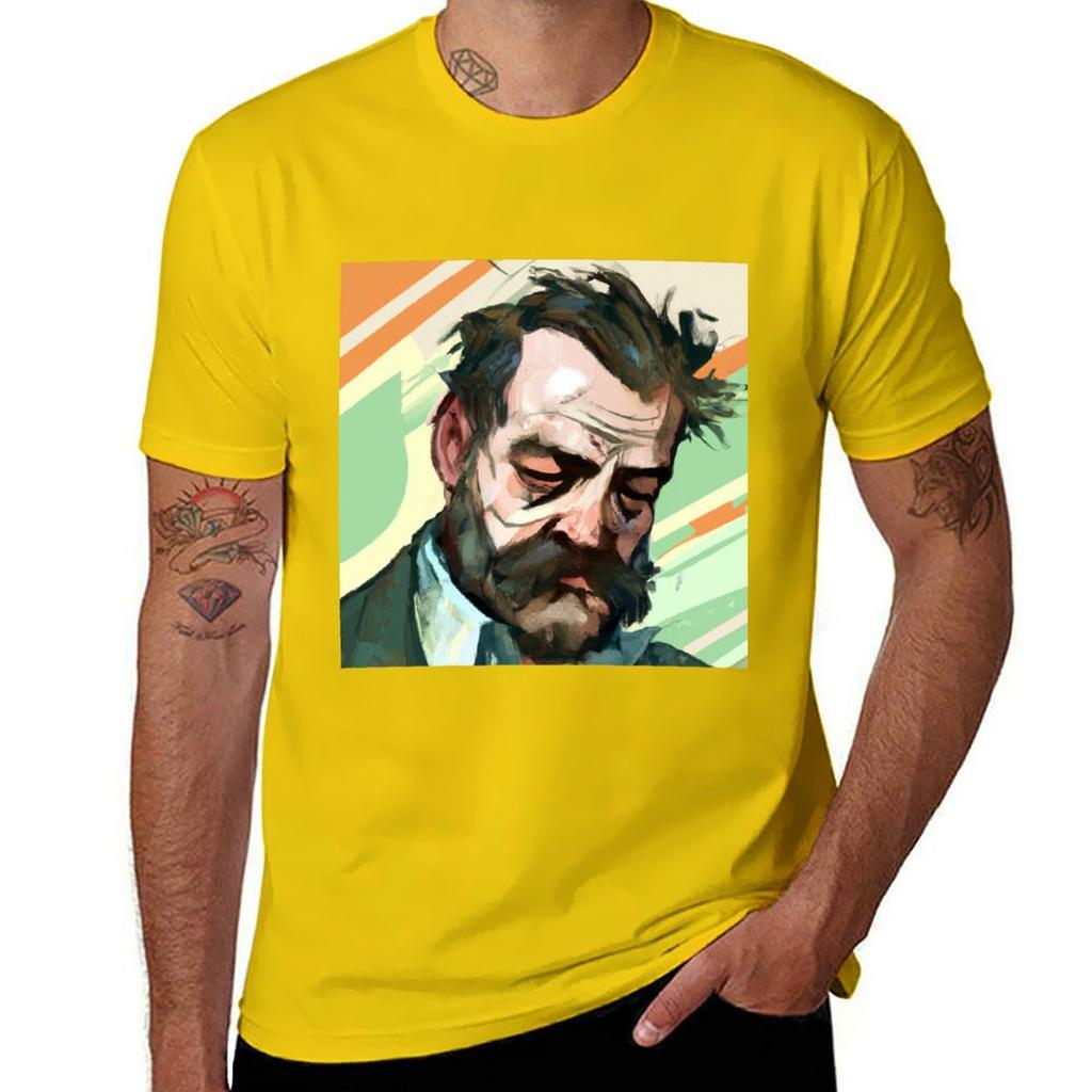 Disco Elysium - Harry Dubois Fan Art T-Shirt sweat summer clothes hippie clothes sublime plain white t shirts men