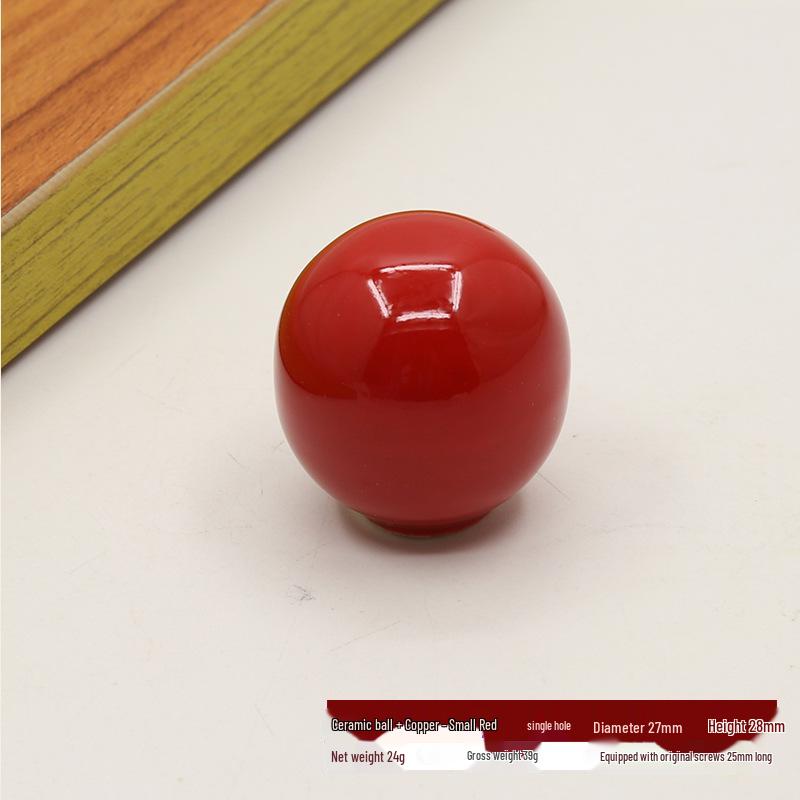 Colored Round Ceramic Door and Drawer Handle
