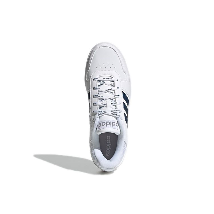 Adidas Hoops 2.0 White Crew Navy Unisex Sneakers Cloud-White Gum GZ7969