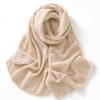 Women's 100% Pure Cashmere Hollow Knit Scarf - Solid Color & Warm